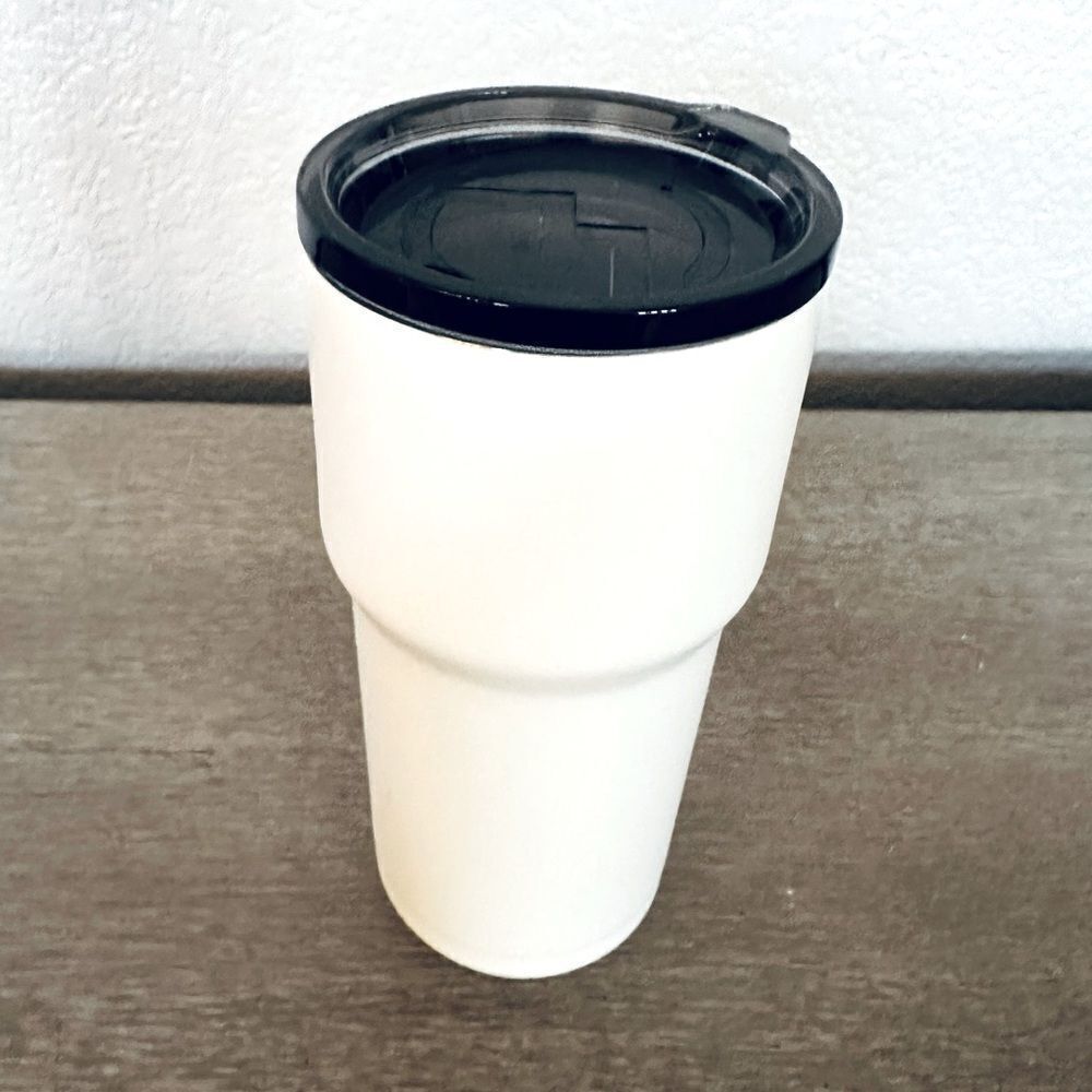 Magellan Outdoors Tall White Outdoor Travel Cup Mug Tumbler